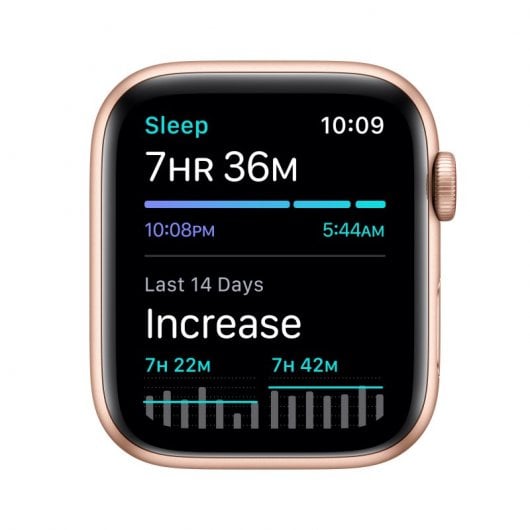 Apple Watch SE GPS + Cellular 44mm Aluminio en Oro con Correa Deportiva Rosa Arena