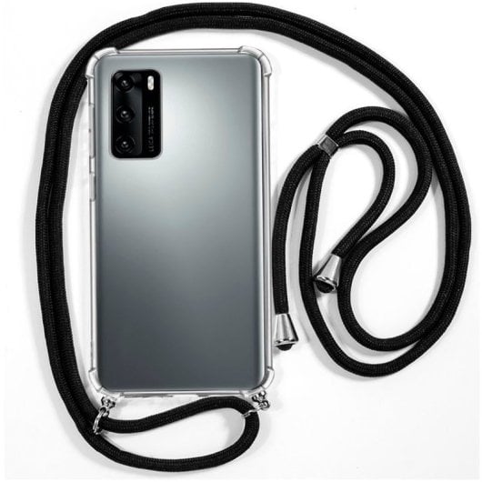 Fantastica custodia nera con cordino per Huawei P40