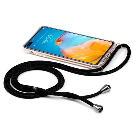 Fantastica custodia nera con cordino per Huawei P40