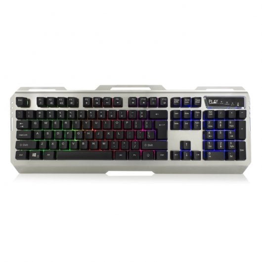Ewent PL3312 Teclado Gaming Retroiluminado Prateado