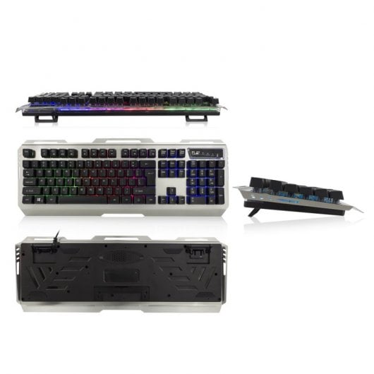 Ewent PL3312 Teclado Gaming Retroiluminado Prateado