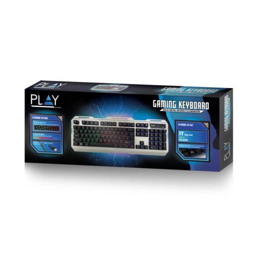Ewent PL3312 Teclado Gaming Retroiluminado Prateado