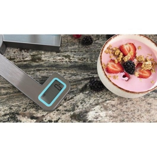 Küchenwaage Cecotec Cook Control 10100 EcoPower Compact Edelstahl faltbar 5kg LCD