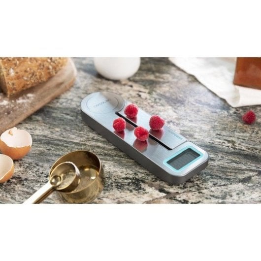 Küchenwaage Cecotec Cook Control 10100 EcoPower Compact Edelstahl faltbar 5kg LCD