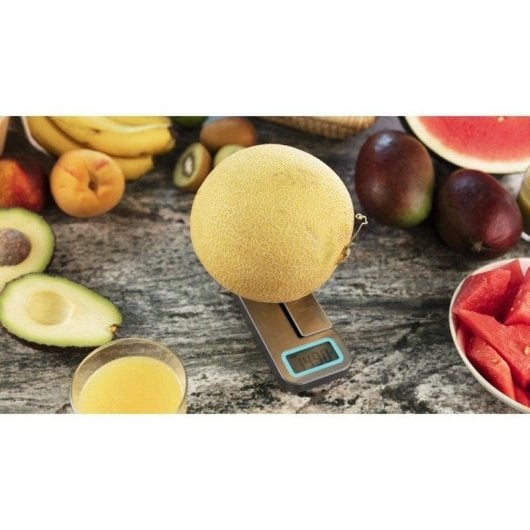 Küchenwaage Cecotec Cook Control 10100 EcoPower Compact Edelstahl faltbar 5kg LCD