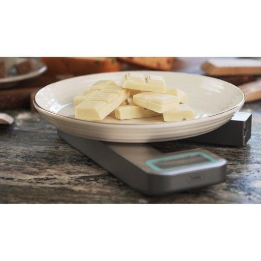 Küchenwaage Cecotec Cook Control 10100 EcoPower Compact Edelstahl faltbar 5kg LCD