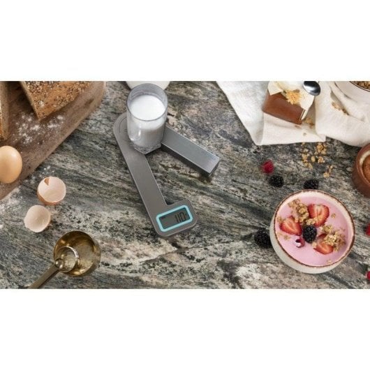 Küchenwaage Cecotec Cook Control 10100 EcoPower Compact Edelstahl faltbar 5kg LCD