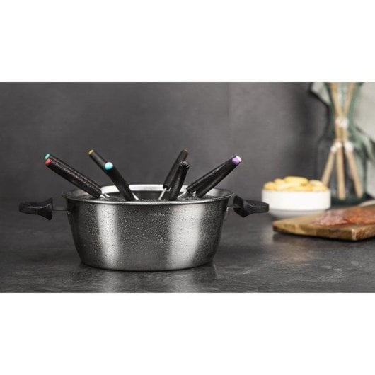 Fondue électrique Cecotec Fun GourmetFondue 1000W Inox 8 personnes Thermostat