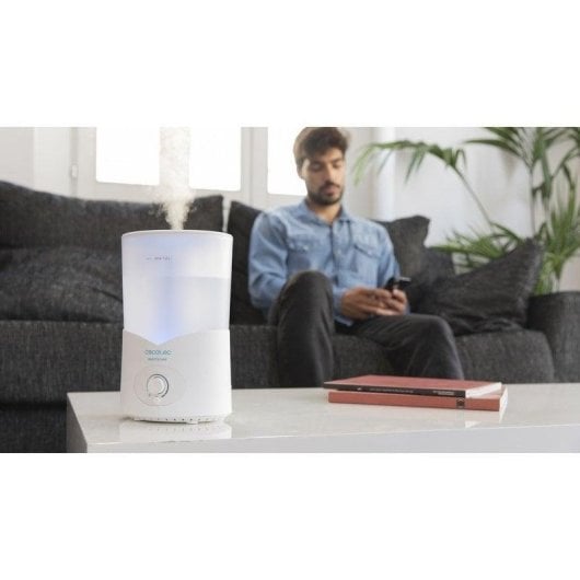 Umidificatore Cecotec BreezeCare 2000 Light 1.2L LED 25W aromaterapia bianco