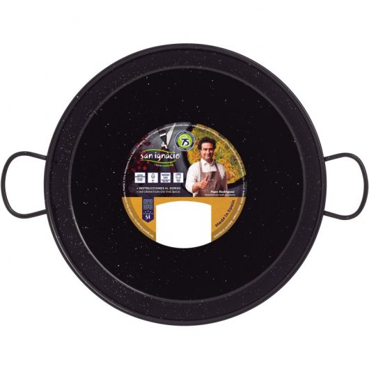 San Ignacio Utiel Paellera Acero Esmaltado 38cm
