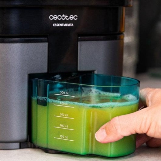 Entsafter Cecotec EssentialVita Twice Black 90W Doppelkopf 0,5L Schwarz