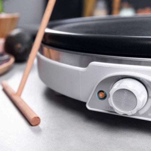 Crepière Cecotec Fun Crepestone XL Inox 1350W Inoxydable 38cm Accessoires