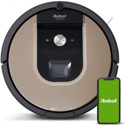Aspirateurs Robots iRobot Roomba 976 Navigation Caméra Puissance d’aspiration élevée Filtre HEPA Hauteur 9,1 cm