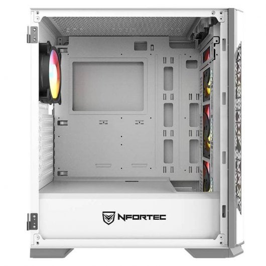 Nfortec Nekkar ARGB Vidro Temperado USB 3.0 Branca