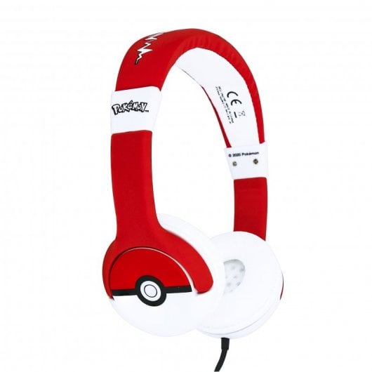 Auriculares Infantiles Pokemon Pokeball Rojo