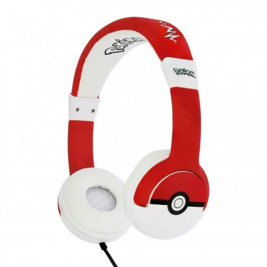 Auriculares Infantiles Pokemon Pokeball Rojo