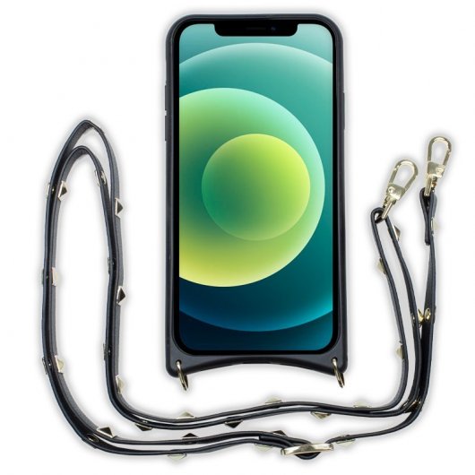 Cool Capa Pop-Rock Negra para iPhone 12/12 Pro