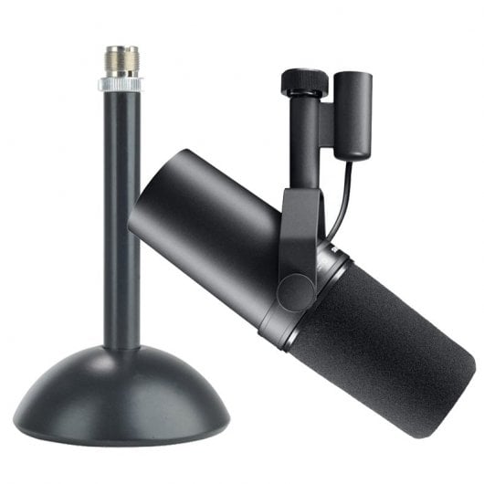 Pack Shure Motiv SM7B Microfone Dinâmico Cardioide + Euromet Suporte de Mesa
