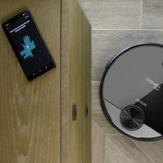 Aspirador Robô com Mopa Cecotec Conga 3890 Titanium Navegação Laser 2.300 Pa Controlo por Voz