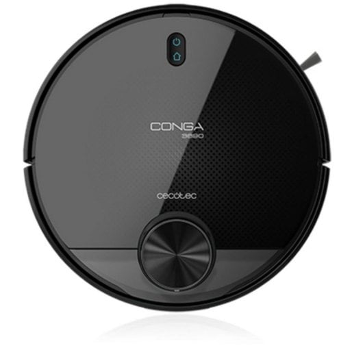 Aspirador Robô com Mopa Cecotec Conga 3890 Titanium Navegação Laser 2.300 Pa Controlo por Voz