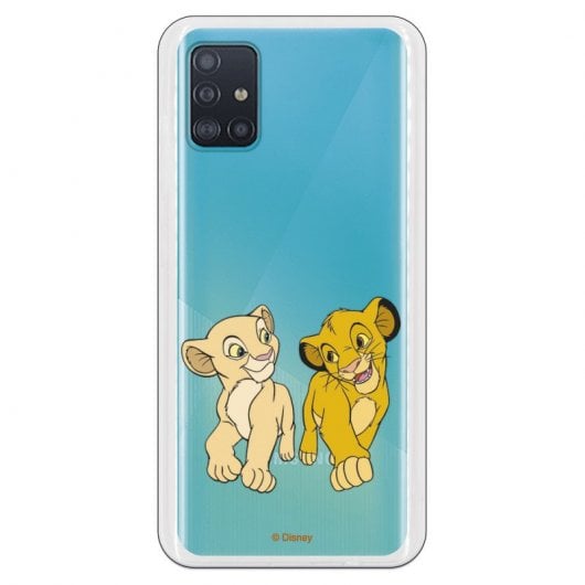 Funda Oficial de Disney Simba y Nala Mirada Cómplice El Rey León para Samsung Galaxy A51 5G