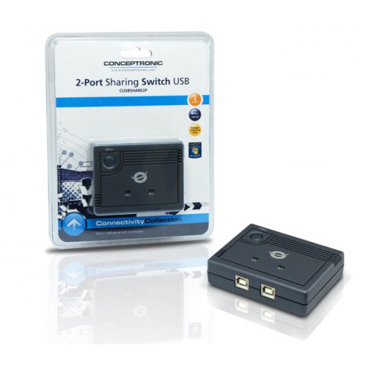 Conceptronic 2Port Sharing Switch Compartidor Impresora USB