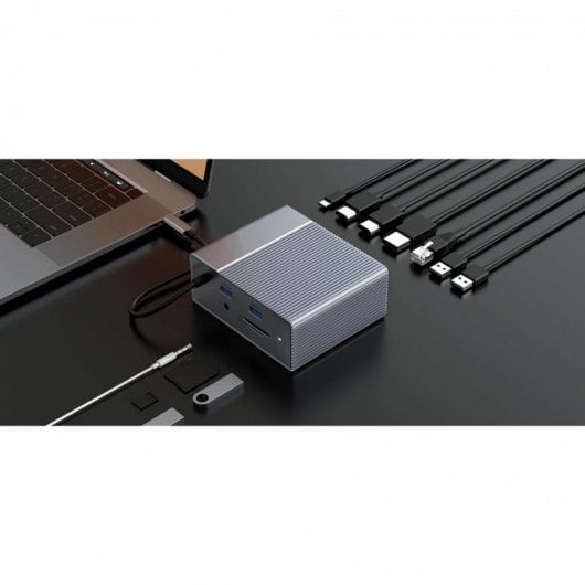 Hyper GEN2 Hub USB-C 12-in-1 Negro
