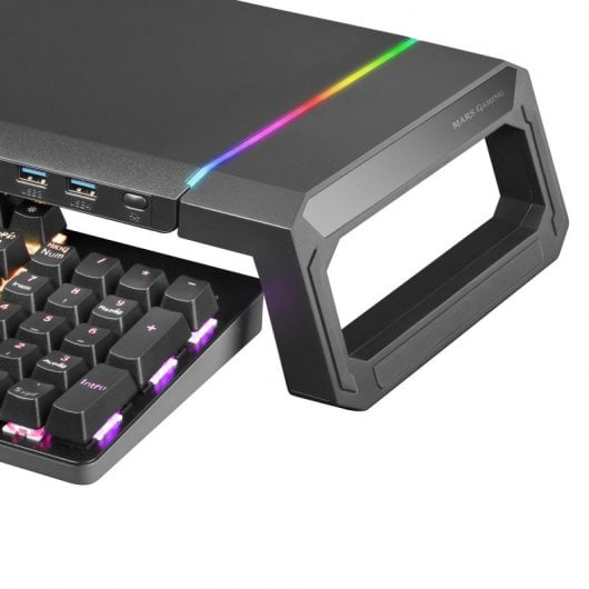Supporto per monitor Mars Gaming MGS Premium RGB Nero