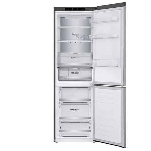 Frigorifico Combinado Lg Gbb71pzvgn 186x60 No Frost Inox Metalfresh