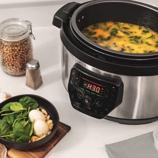 Olla Multicooker Cecotec GM H Ovall 8L 1000W Programável 19 Programas Eco Cinzento