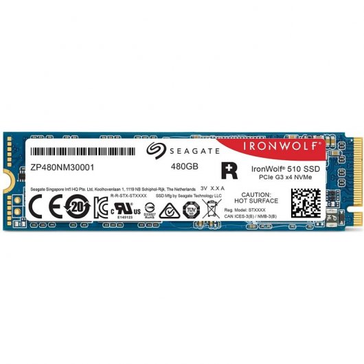 Seagate IronWolf 510 SSD M.2 480GB 3D TLC NAS