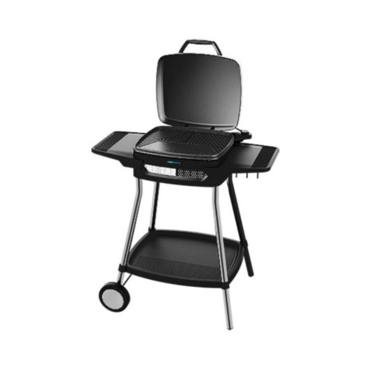 Barbecue Cecotec PerfectCountry 2000 EasyMove 2000W Aluminiumguss Antihaft Mischplatte Deckel Rollen