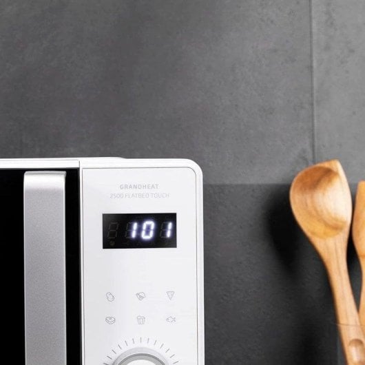 Microondas Cecotec Grandheat 2500 Flatbed Touch White 25L 800W 8 Programas Táctil