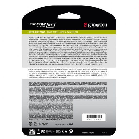 Kingston SSDNow KC400 256GB SATA3