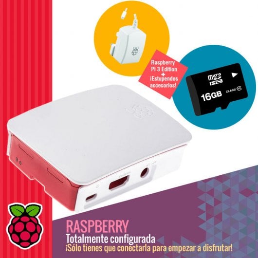 PcCom Raspberry Pi 3 16GB Blanca