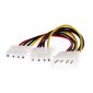 Duplicador Alimentación Molex 5.25 Macho a 2x 5.25 Hembra