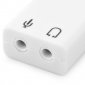 Unotec Adaptador USB a Micrófono y Auricular