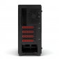 Phanteks Eclipse P400 Cristal Templado Negra/Roja
