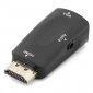 Unotec Adaptador HDMI a VGA con Audio Mini Size