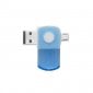 Unotec Lector de Tarjetas MicroSD con USB y MicroUSB 2 en 1