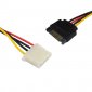 Cable adaptador SATA 15 Pines a Molex 4 Pines.