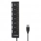 Unotec Hub 7x USB 2.0 Negro