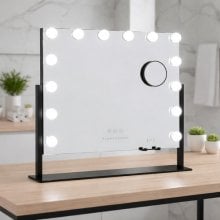 Espelhos de maquilhagem com luz LED