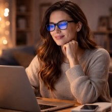 Óculos com filtro de luz azul