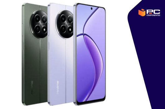 Imagen de los nuevos Realme 12, 12X y 12+ de lateral