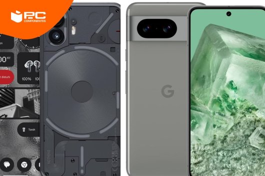 El Nothing Phone (2) vs Pixel 8 uno al lado del otro