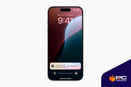 Imagen de un iPhone con la nueva IA de Apple