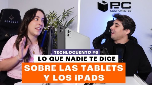 Imagen del podcast de PcComponentes en el que se valora qué elegir: ¿tablet o iPad?