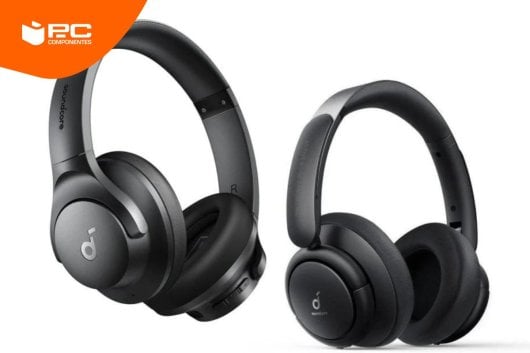 Dos de los mejores auriculares de Soundcore una junto a otro