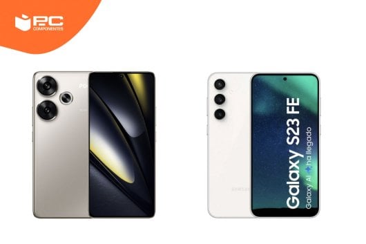 Los dos móviles Poco F6 vs Samsung Galaxy S23 FE en una comparativa